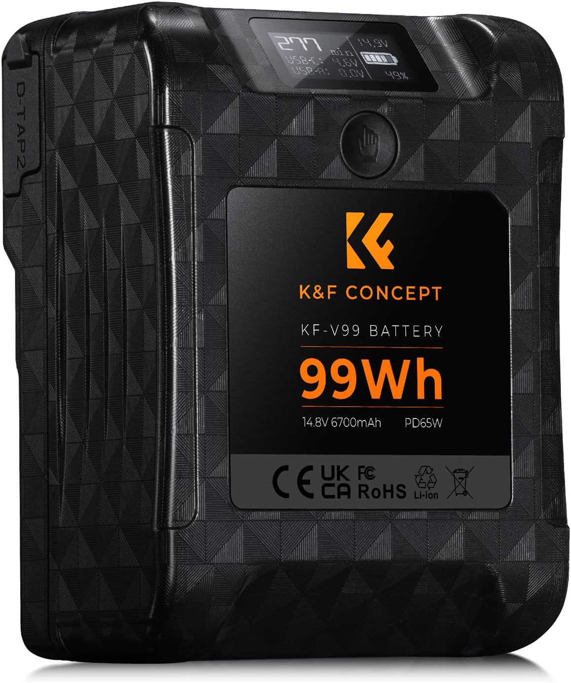 99Wh Bidirectional V mount Battery