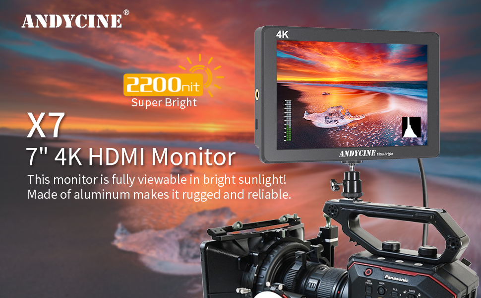 Andycine X7 UltraBright 7inch Field Monitor